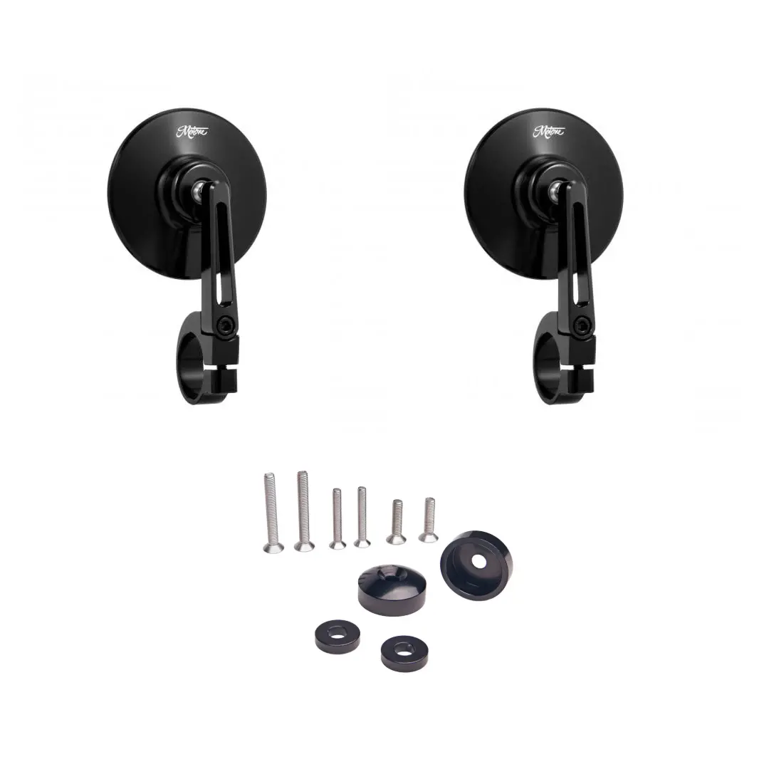 Motone Turismo 80Mm Mirror Kit With Bar End Finishers 1