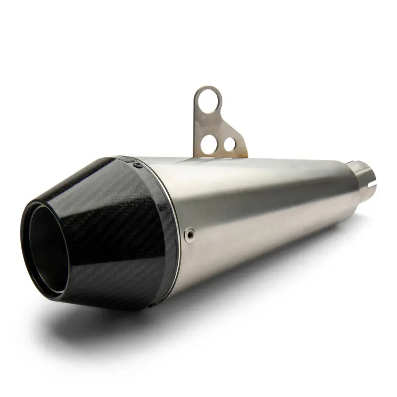 British Customs Shorty Predator Slip On With Carbon Tip - Triumph Street 400 / Scrambler 400 X 1