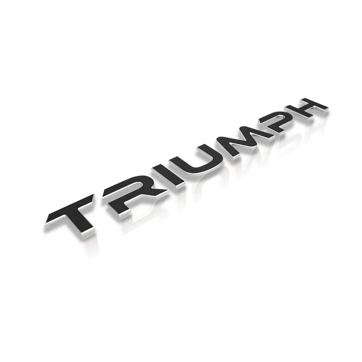 Classicbike Raisch Triumph Aluminum Tank Emblem - Black 1