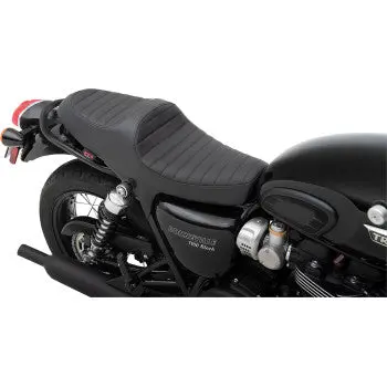 Z1r Low Profile Touring Seat - Diamond Stitch - Black - 2001-2015 Triumph Bonneville, Thruxton, Scrambler 900 1