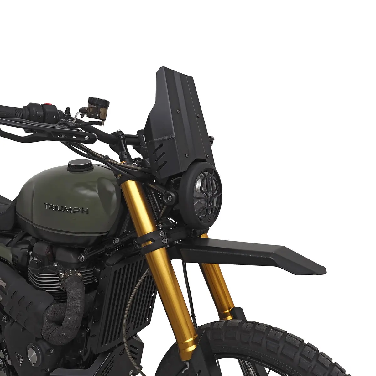 Classicbike Raisch Dakar Aluminum Flyscreen - Triumph Scrambler 1200 1