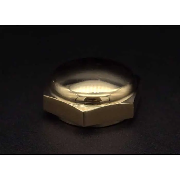 Motone Brass Steering Stem Nut - 2016+ Triumph Classics 1