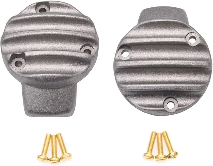 Motone Throttle Body Side Covers - Ribbed - Raw Finish 1