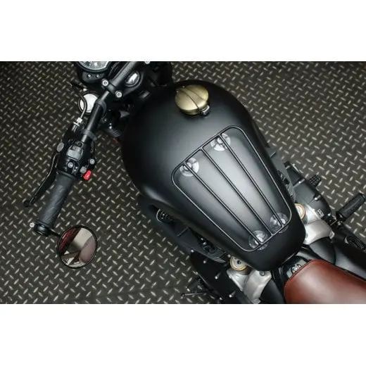 Motone Classic Monza Gas Cap For Triumph Classics - Brass Plate Finish 2