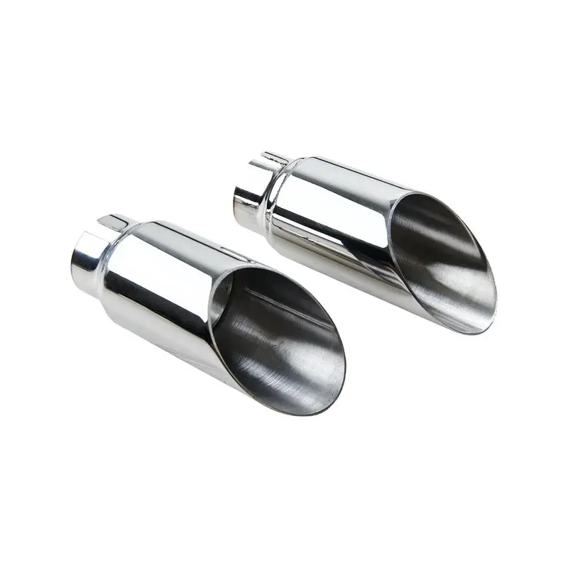 British Customs Slash Cut Tips - Polished - 2021+ Bonneville T100 / T120 1
