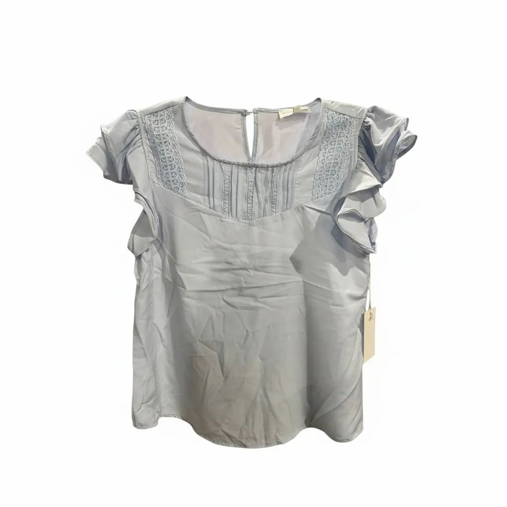 Velvet Fleur Blue Womens Top 1