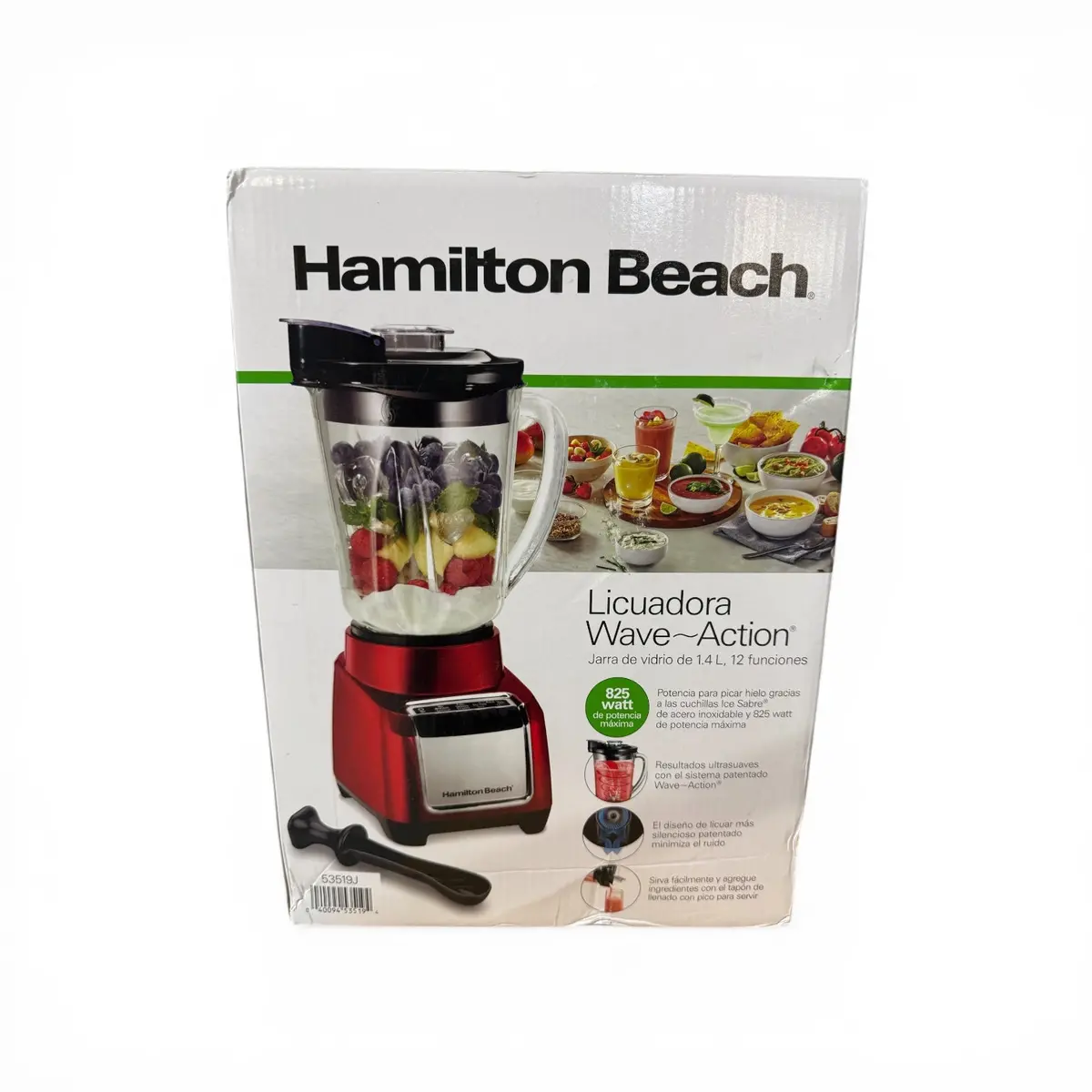 Hamilton Beach  Wave Action Blender (Red) 53519J 1