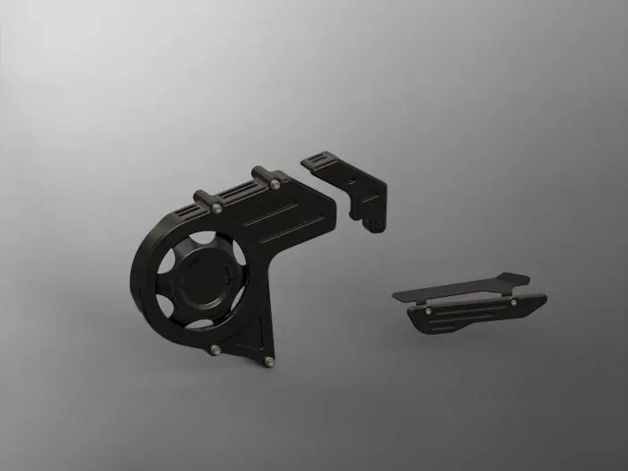 Wunderkind Pulley And Belt Guard Covers - Indian Scout Bobber 1