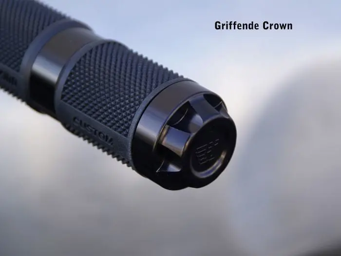 Wunderkind Billet Grips - Crown End - Indian Scout Bobber 1