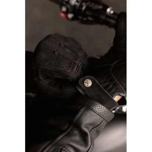 Motone Wraith - Motorcycle Riding Gloves - Nubuck Leather - Black 2