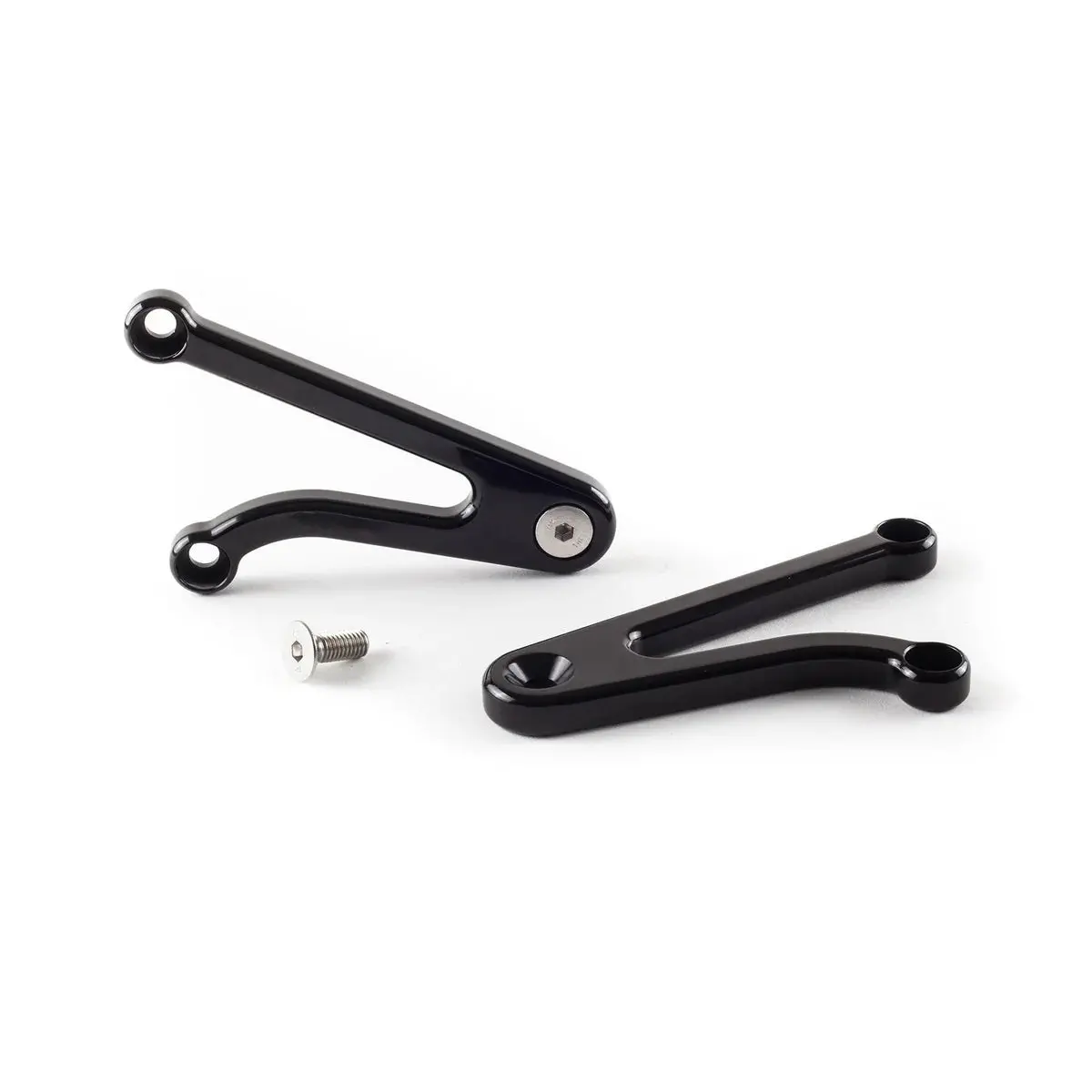 British Customs Billet Headlight Brackets - Triumph Thruxton R / Rs, 19-20 Speed Twin 1200 2