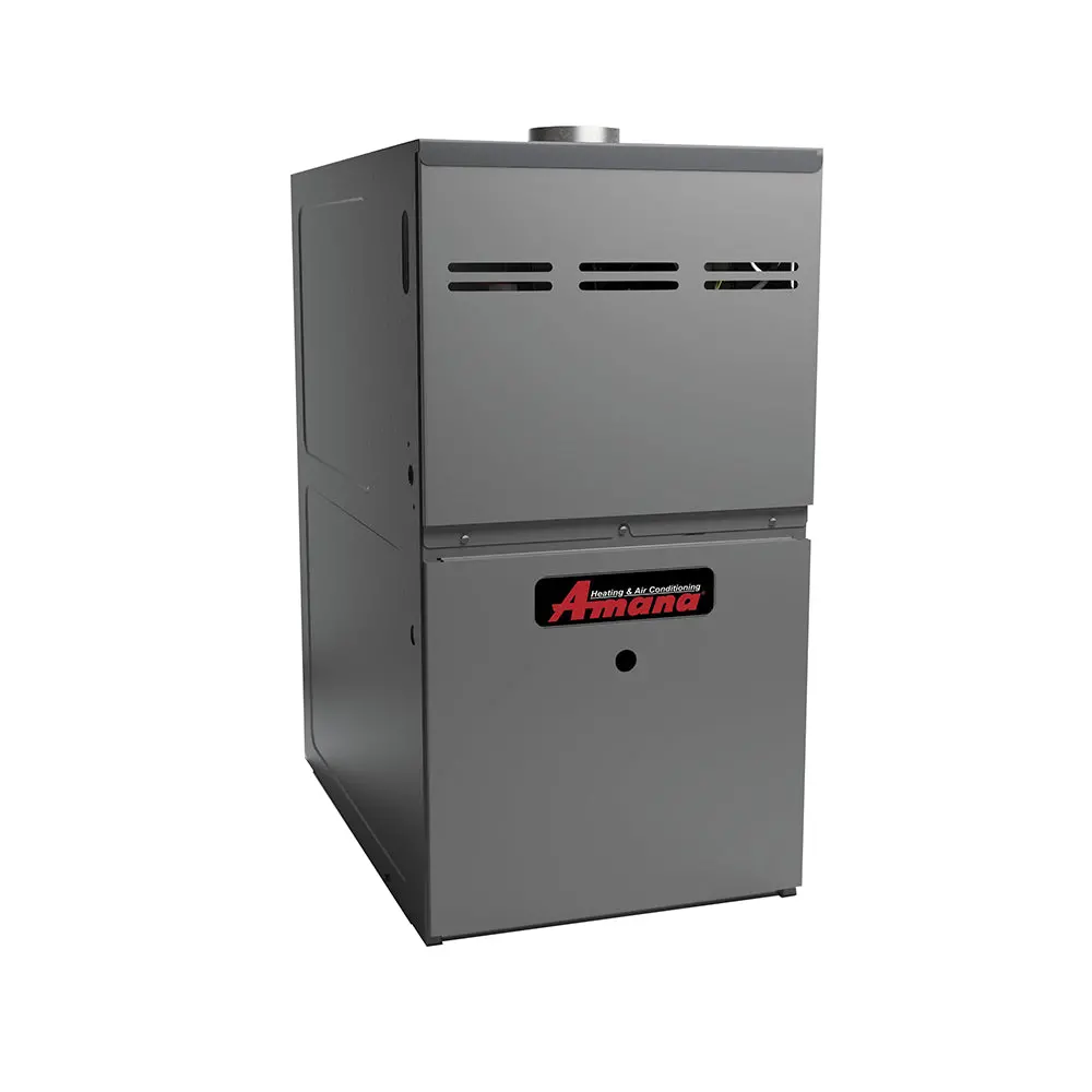 Amana, Amvc800805dn, 80%, 80,000 Btu, Afue, Gas, Furnace, Variable Speed Ecm, Two Stage, Convertible Upflow/Downflow 1
