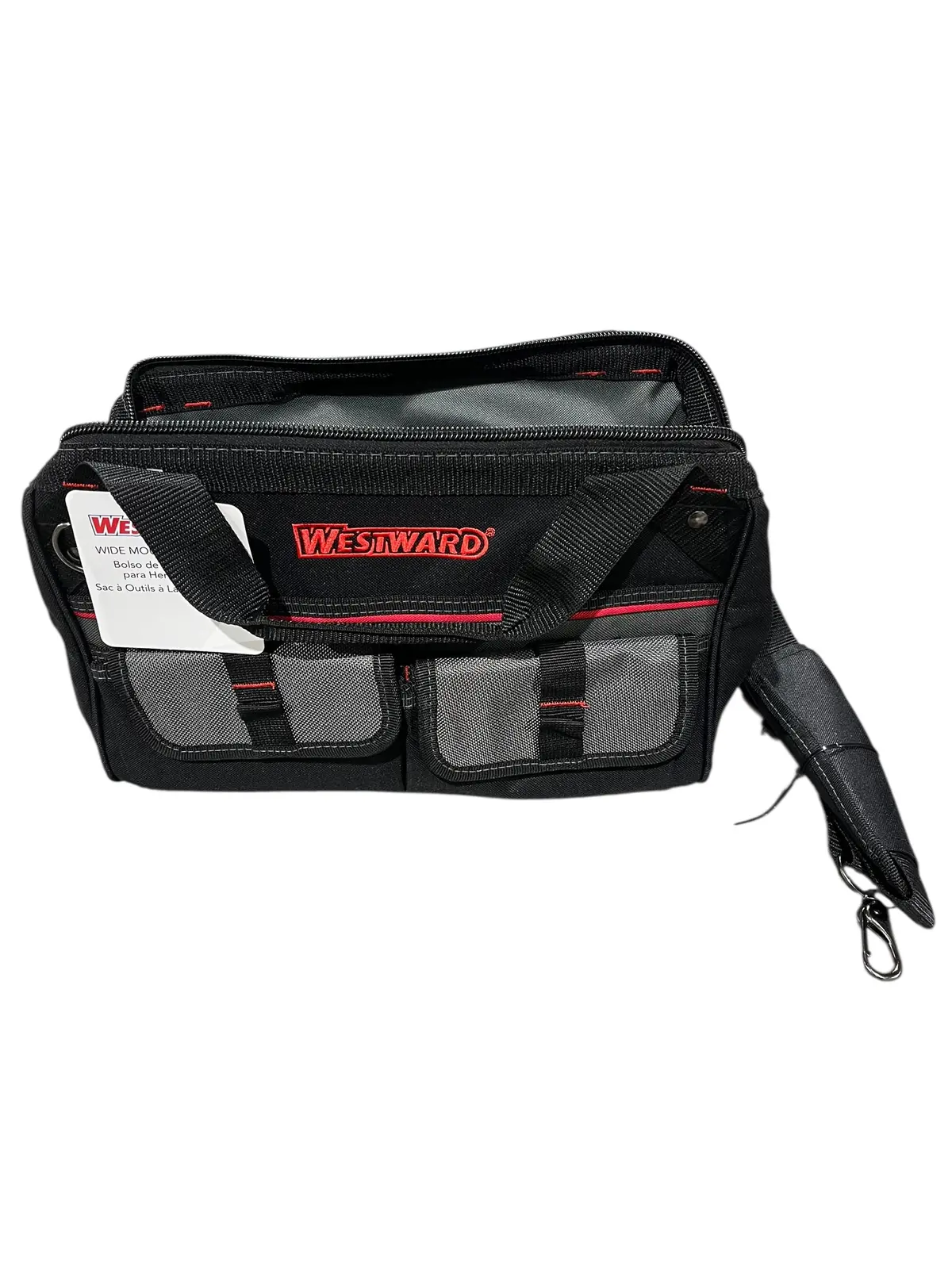 Westward, 14”, Wide Mouth, Tool Bag, Strap, 32Pj36 1