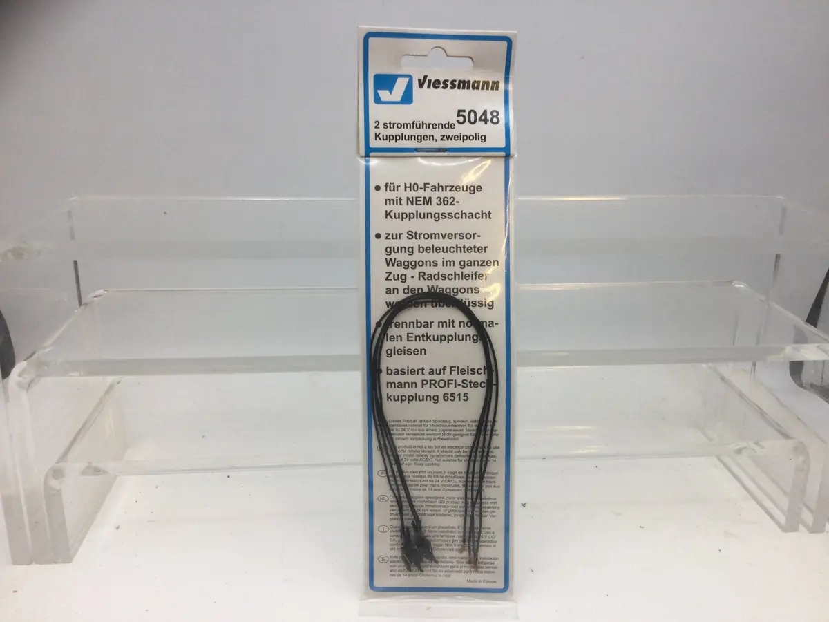Viessmann 5048 Ho Gauge Conducting Couplers 2 Pole Fleischmann Type (2) 1