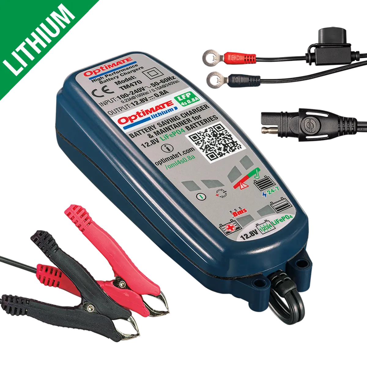 Optimate Lithium 4S 0.8A Battery Charger 1