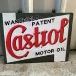 Embossed Castrol Wakefield Sign 1