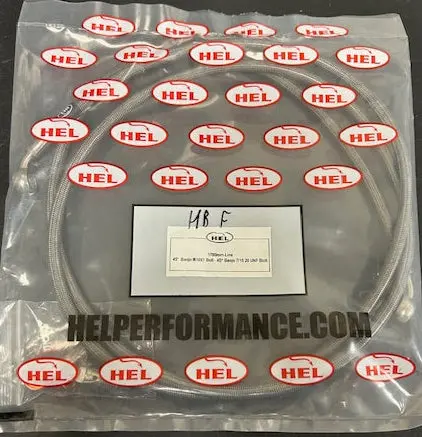 Braided Handbrake Line With Banjo Bolts And Washers 1