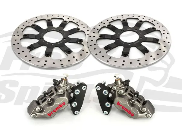 Free Spirits Brembo Dual Caliper Kit  With Floating 340Mm Rotors - Triumph Bonneville T120 1