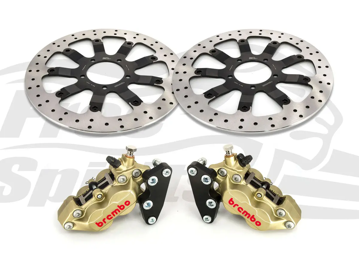 Free Spirits Brembo Dual Caliper Kit With Floating 340Mm Rotors - Triumph Bonneville T120 2