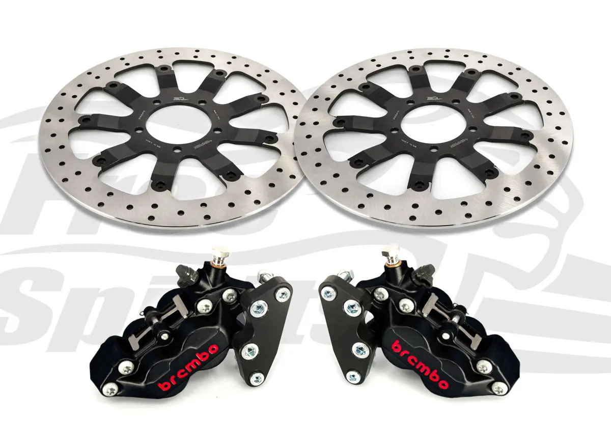 Free Spirits Brembo Dual Caliper Kit With Floating 340Mm Rotors - Triumph Bonneville T120 2