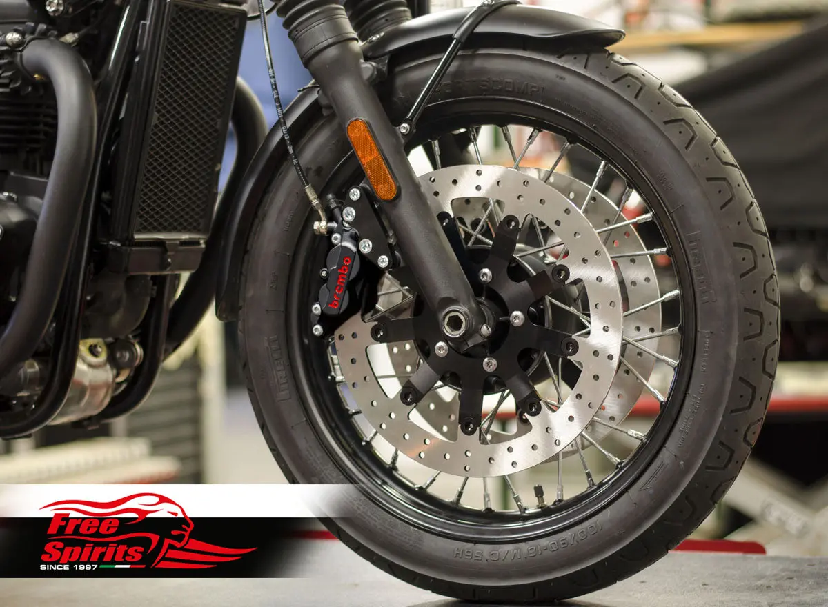 Free Spirits Brembo Dual Caliper Kit With Floating 340Mm Rotors - Triumph Bonneville T120 3