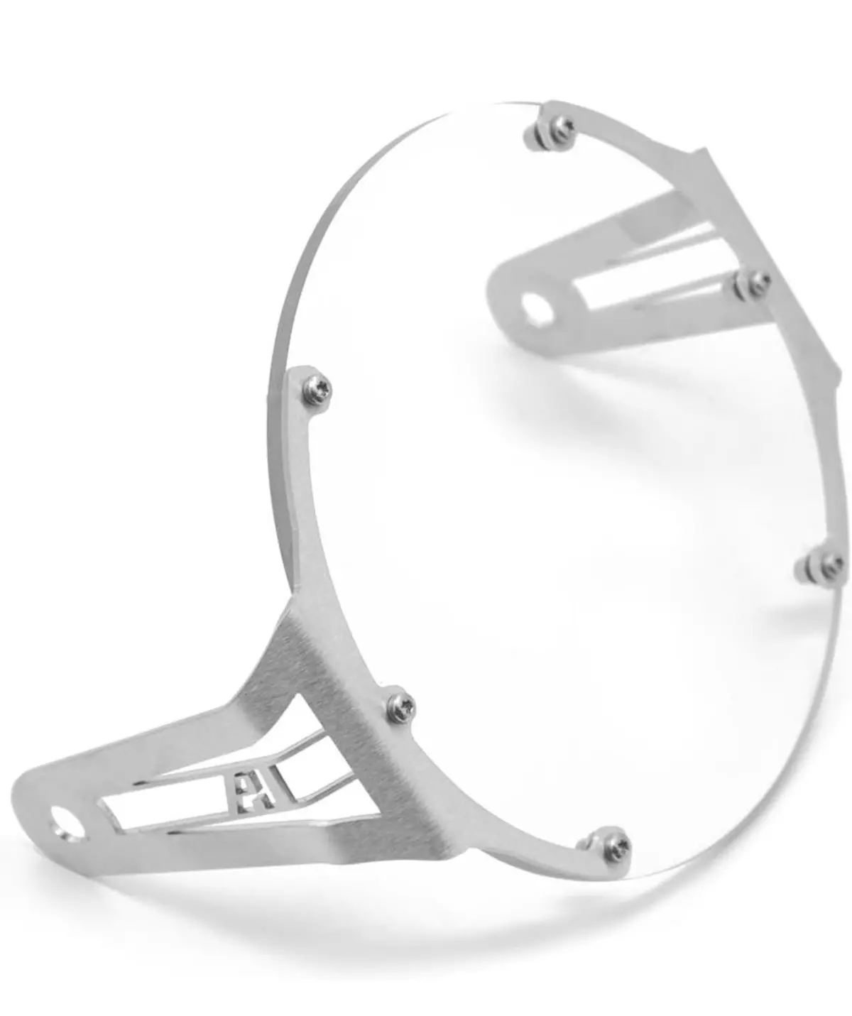 Altrider Clear Headlight Guard - Silver - 2006-2016 Triumph Scrambler 1