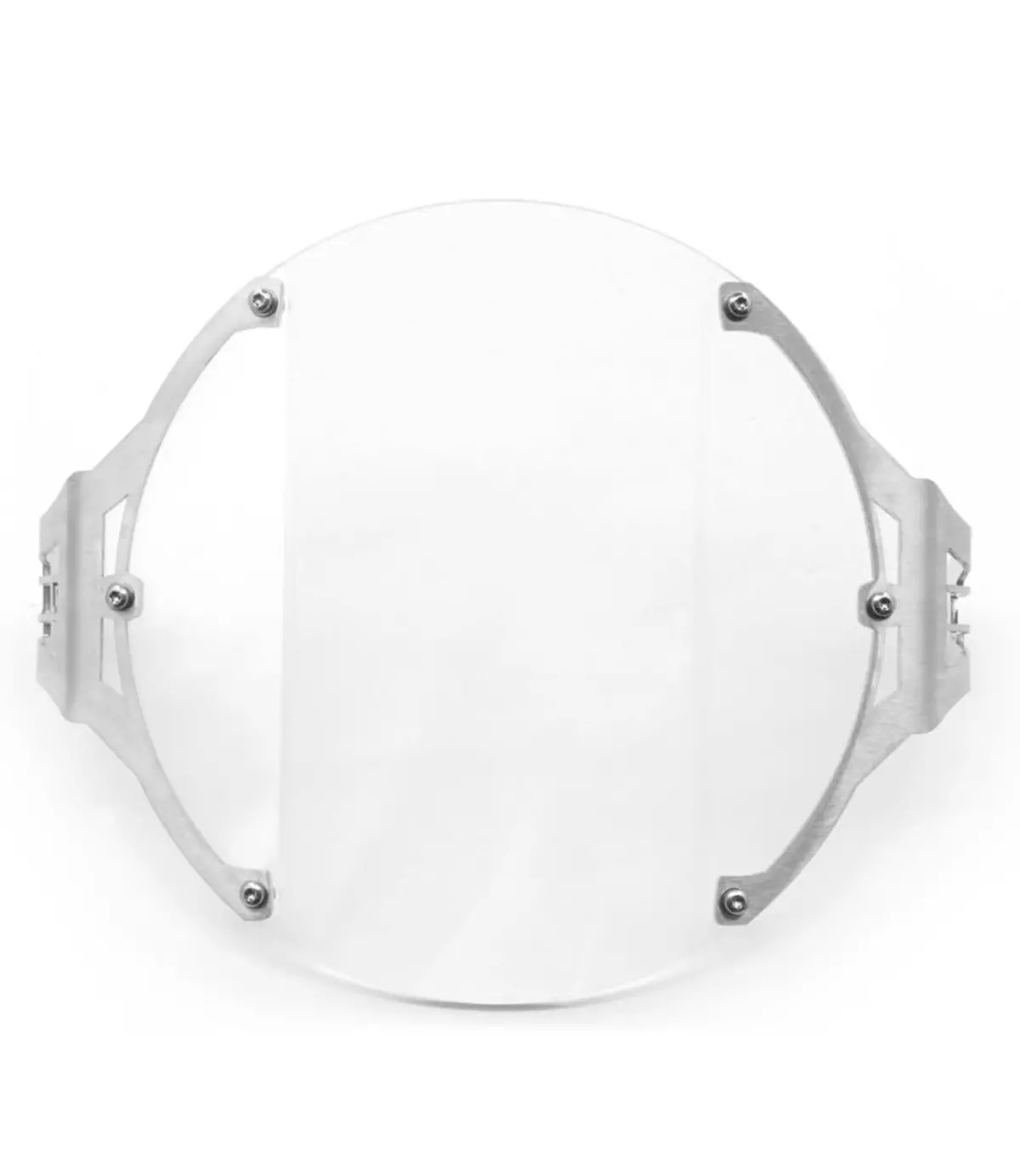 Altrider Clear Headlight Guard - Silver - Triumph Bonneville, Thruxton 2