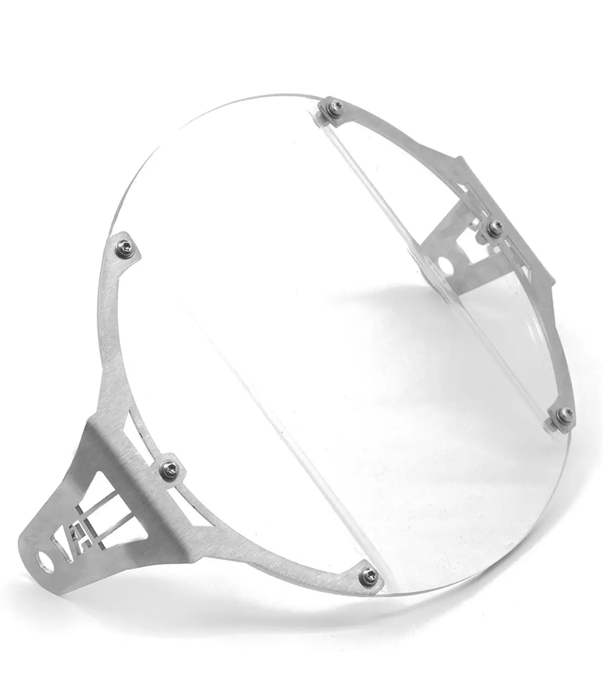 Altrider Clear Headlight Guard - Silver - Triumph Bonneville, Thruxton 1