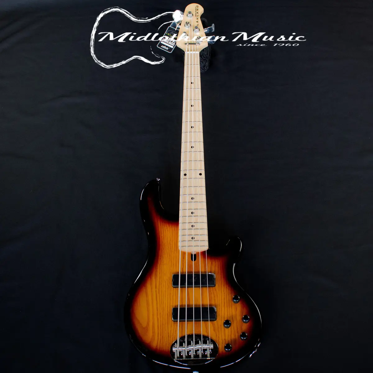 Lakland Skyline 55-01M - 5-String Bass Guitar - 3-Tone Sunburst Gloss Finish (220410437) W/Free Gator Gig Bag 1