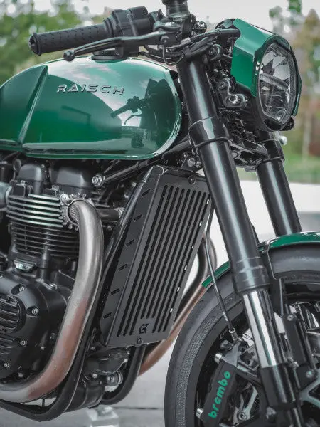 Classicbike Raisch Radiator Cover - Ripped - Triumph Speed Twin, Thruxton, T100, T120, Street Twin, Street Scrambler 2