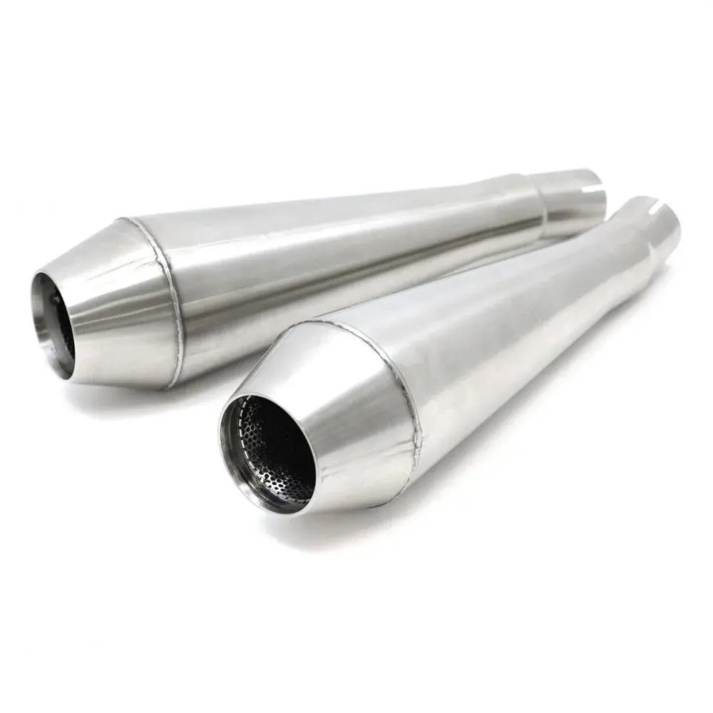 Cone Engineering Shorty Performer Mufflers / Slip-Ons 2016-2024 Triumph Thruxton R, Rs, Speed Twin 1200 1