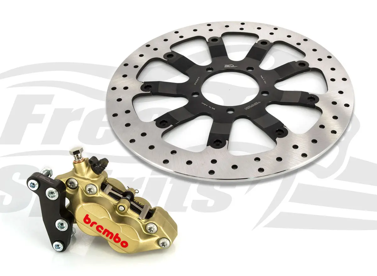 Free Spirts Brembo Front Brake Upgrade With 340Mm Floating Rotor - Triumph Bobber, T100 And Street Scrambler 1
