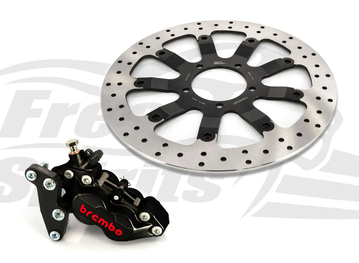 Free Spirts Brembo Front Brake Upgrade With 340Mm Floating Rotor - Triumph Bobber, T100 And Street Scrambler 1