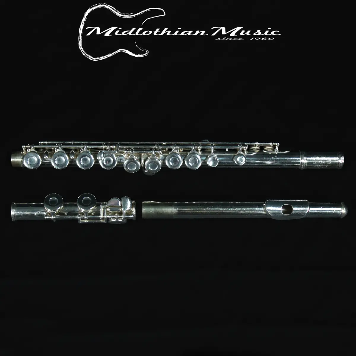 Armstrong 104 Silver-Plated Closed Hole Flute Usa #T9706 Pre-Owned 1