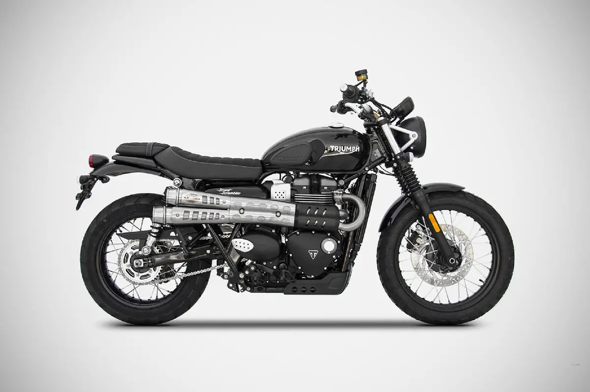 Zard “Six Days” Slip-Ons - 2017-2023 Triumph Scrambler 900 1