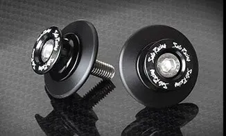 Sato Racing Type 2 Swingarm Spools - M8 - Black 1