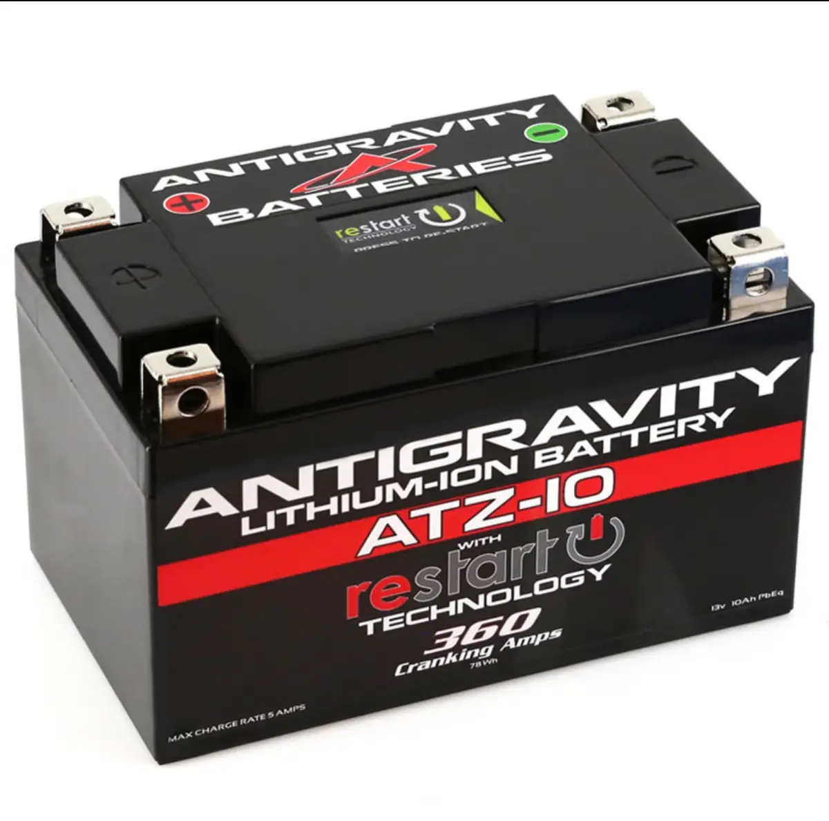Antigravity Atz10-Rs Re-Start Lithium Battery - Triumph Speed Twin 1200 / Thruxton R / Rs 1