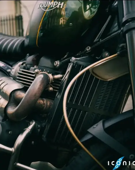 Iconic Mx Style Radiator Guard - Triumph Scrambler 1200 1