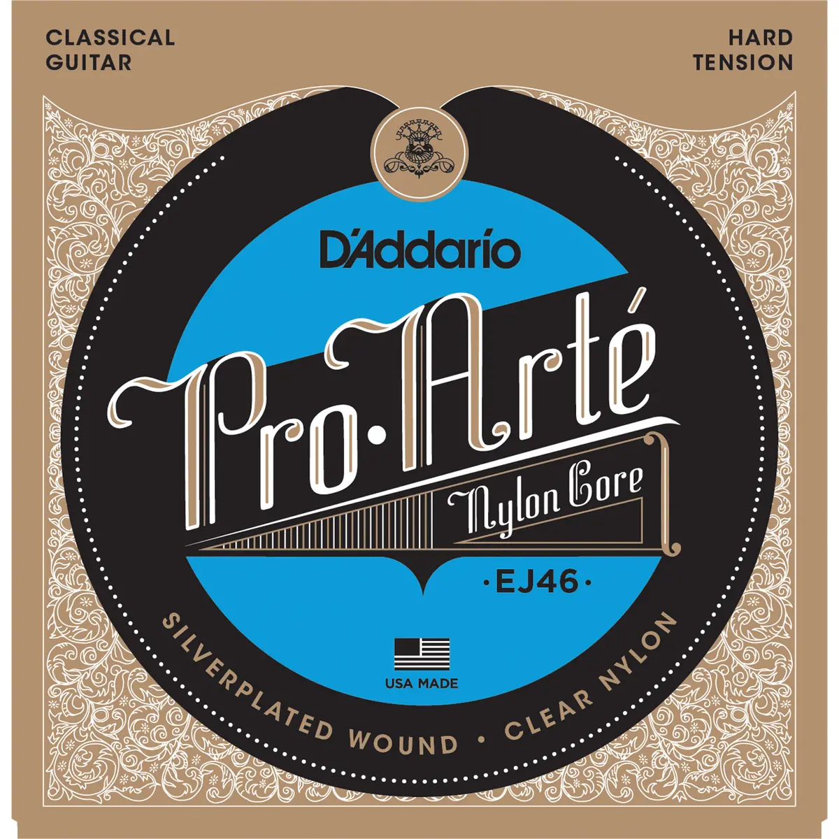 D'addario Ej46 - Pro-Arte Silver-Plated Classical Guitar Strings - Hard Tension (1 Pack) 1