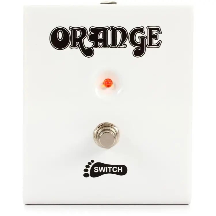 Orange Fs-1 Single-Button Footswitch - White Finish 1