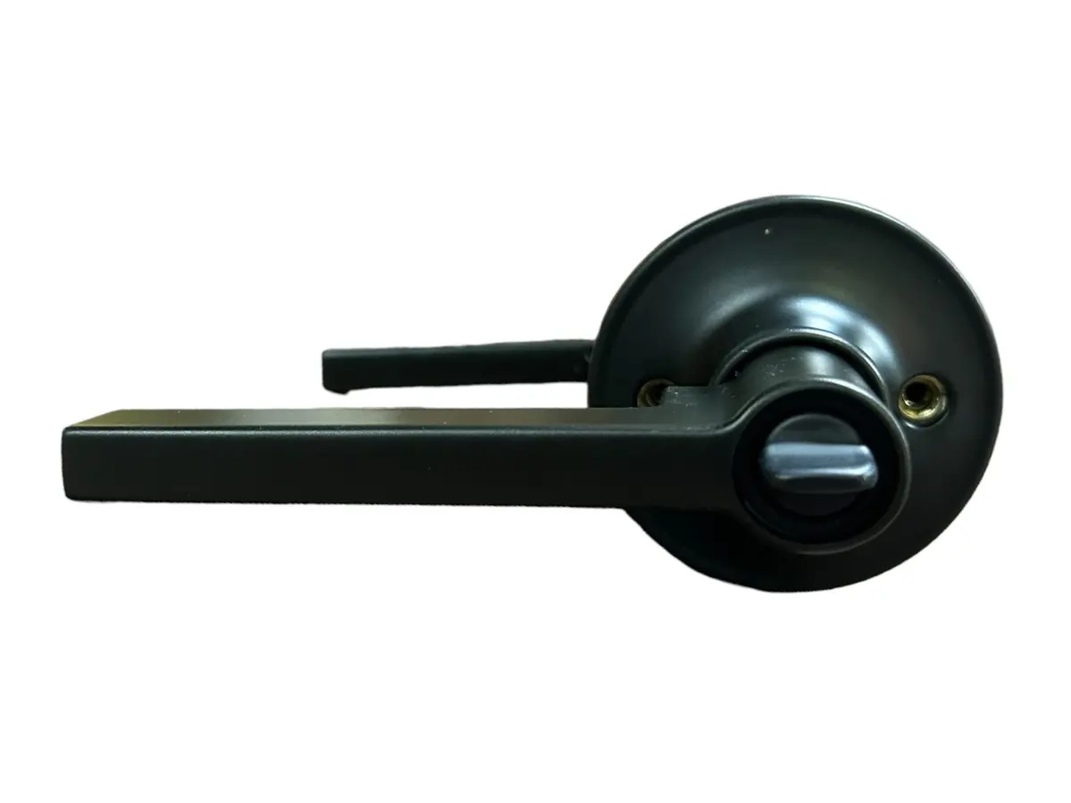 Dexter/ Schlage, J54-Sol-622, Solstice Keyed Entry Door Leverset With Collins Trim (Keyed Entry - Matte Black - Adjustable Backset)- New In Box 1