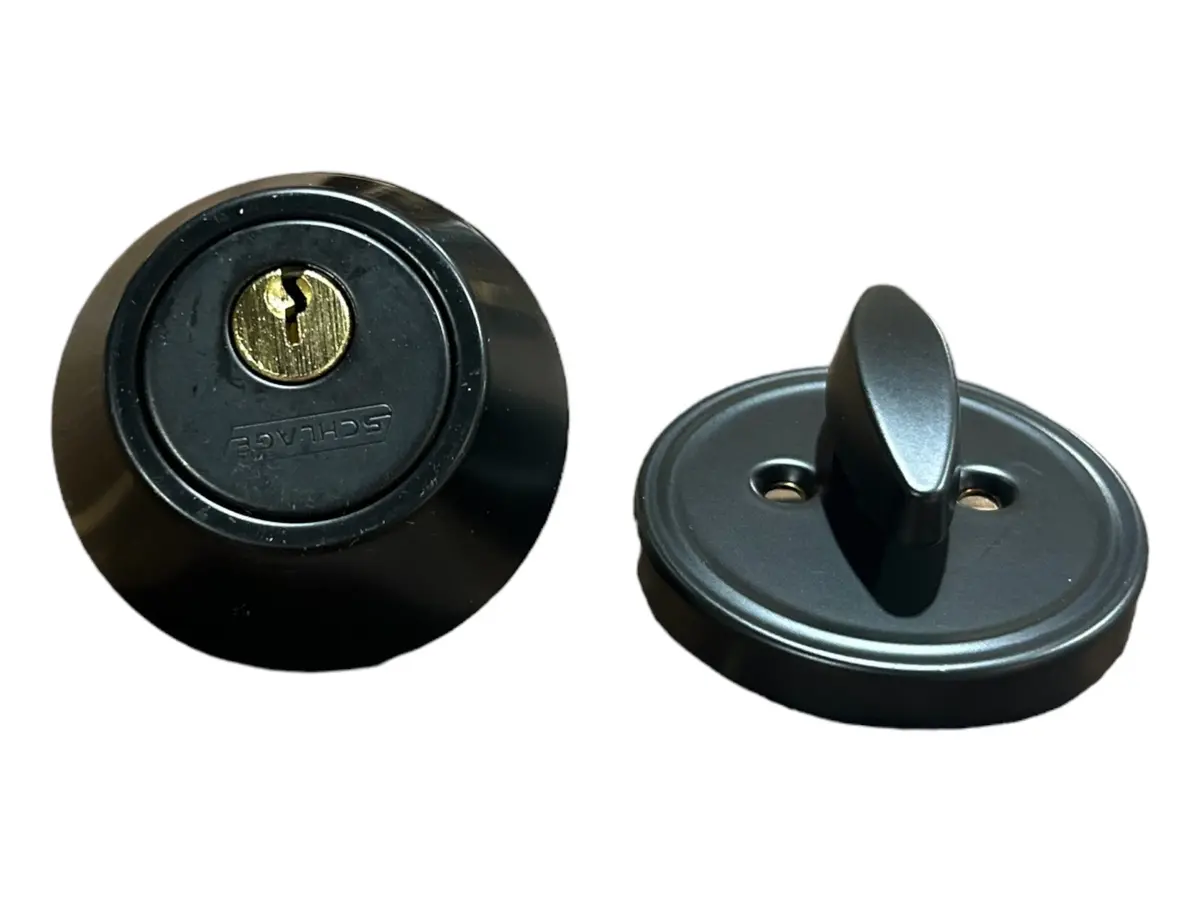 Schlage Jd60-622, Single Cylinder Deadbolt (Formerly Dexter), In Matte Black - New In Box 1