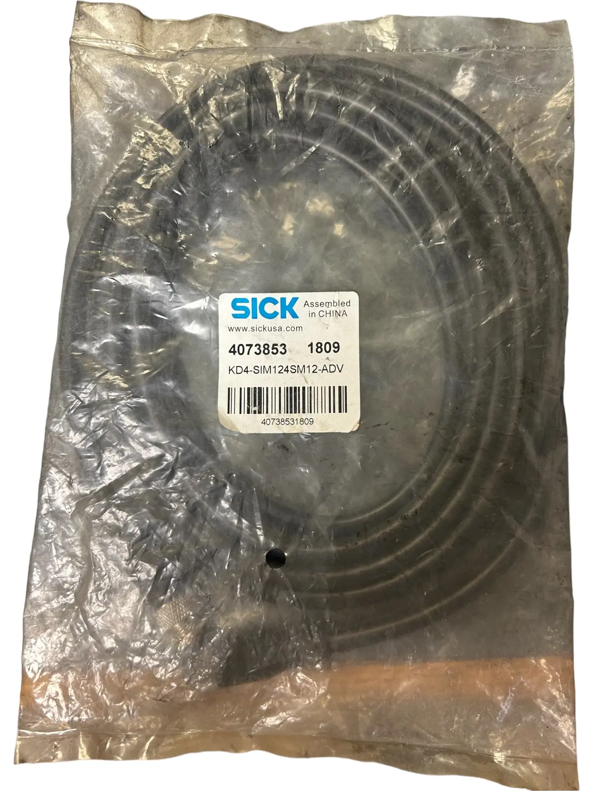 Sick, Kd4-Sim124sm12-Adv, 4073853, M12 Female Straight To M12 Male, Extension - New In Original Packaging 1