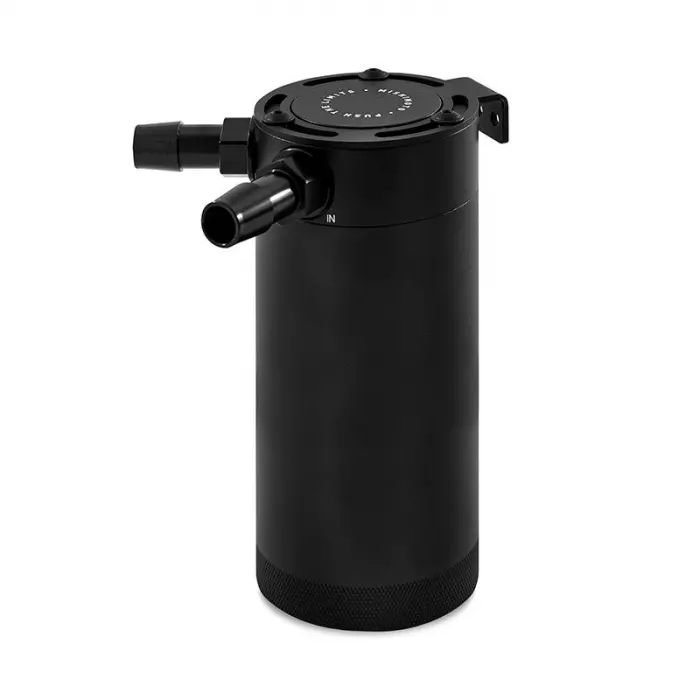Mishimoto Xl Compact Baffled Oil Catch Can, 2-Port 1