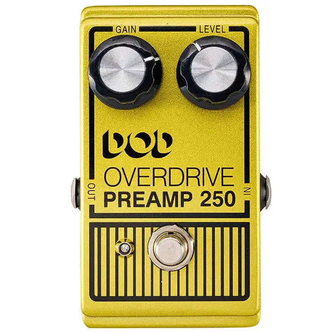 Dod Overdrive Preamp 250 Pedal - Yellow Finish 1