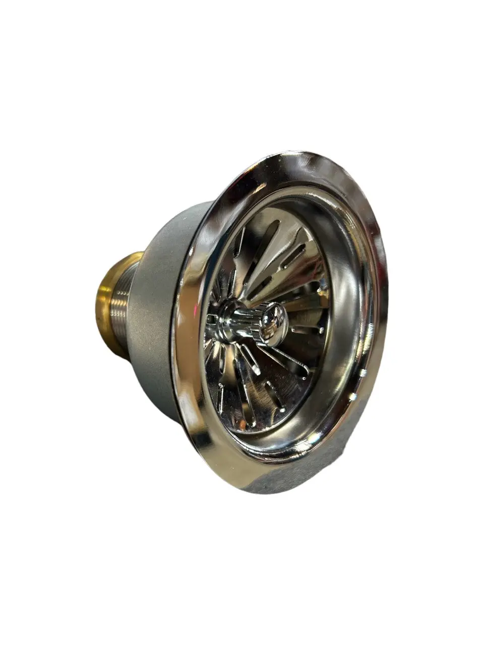 Mountain Plumbing Mt310-Cpb- Contemporary - 3-1/2 Inch Deluxe Stemball Kitchen Sink Strainer, In Polished Chrome, New In Box 1