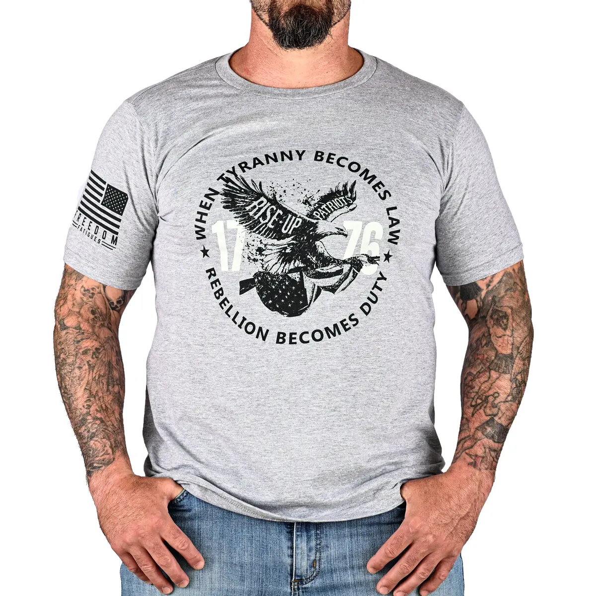 Men's When Tyranny Becomes Law Patriotic T-Shirt 1