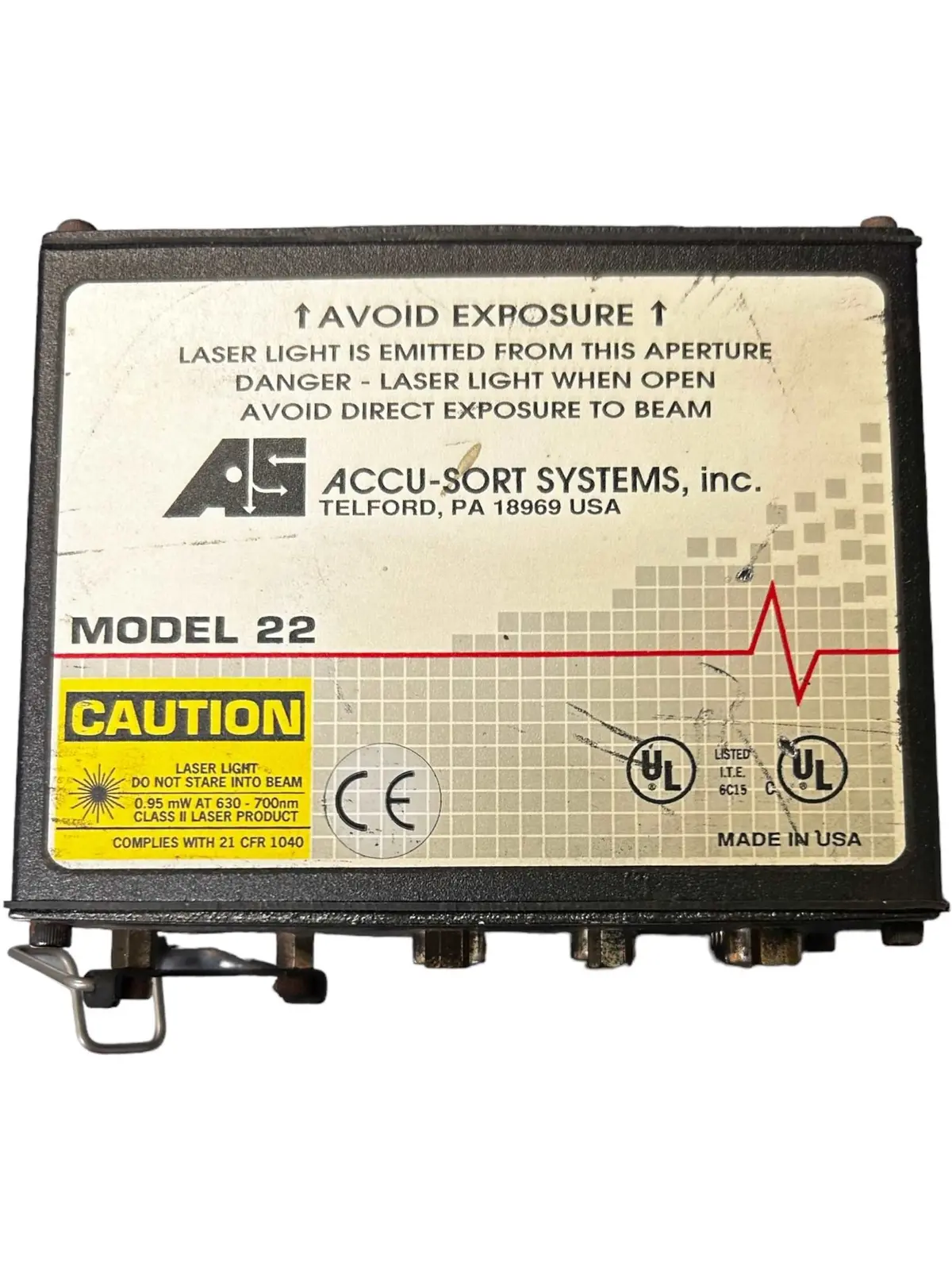 Accu-Sort, Model 22, 00035496, Fixed Mount Scanner - New No Box 1