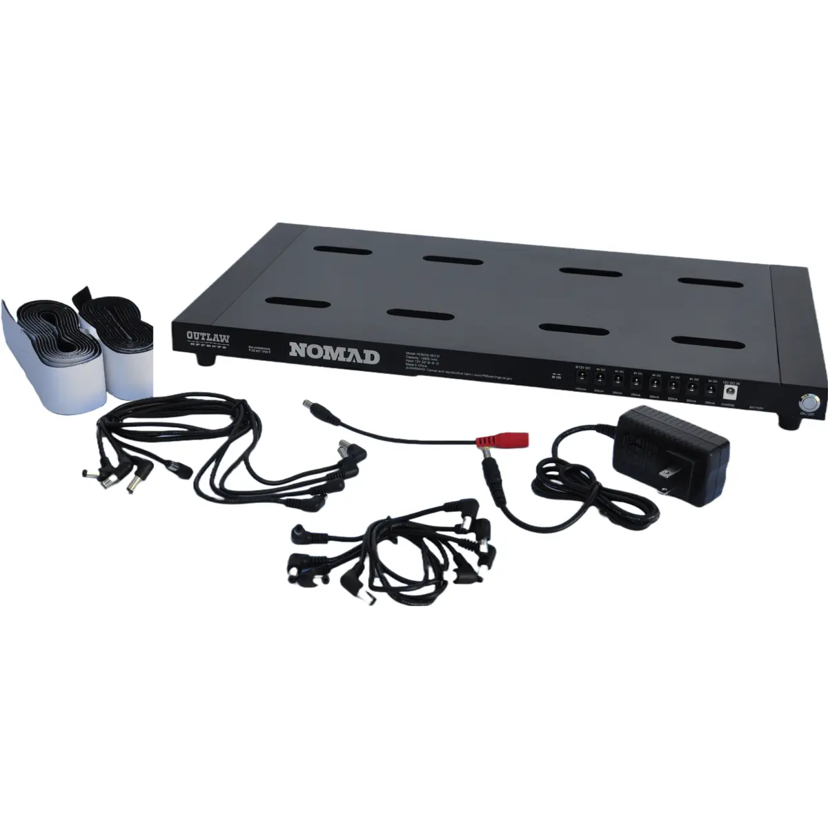 Outlaw Effects - Nomad-Iso-M Rechargeable Powered Pedal Board 1