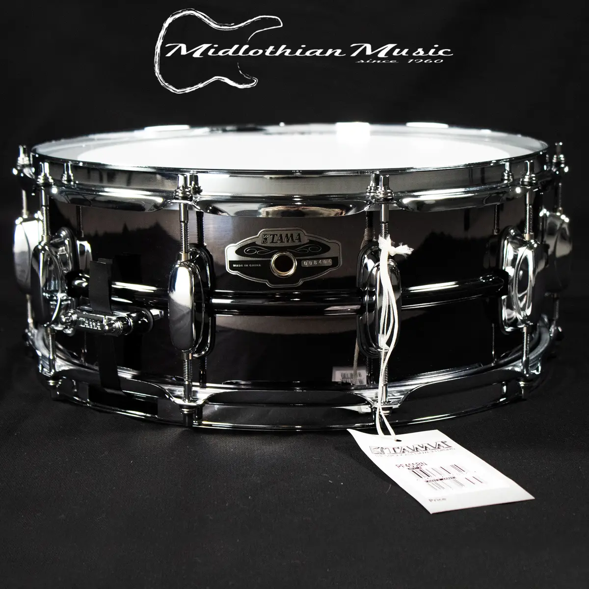 Tama Snare Drum Outfit Pf455bn- 14" X 5.5" - Black Chrome Finish 1